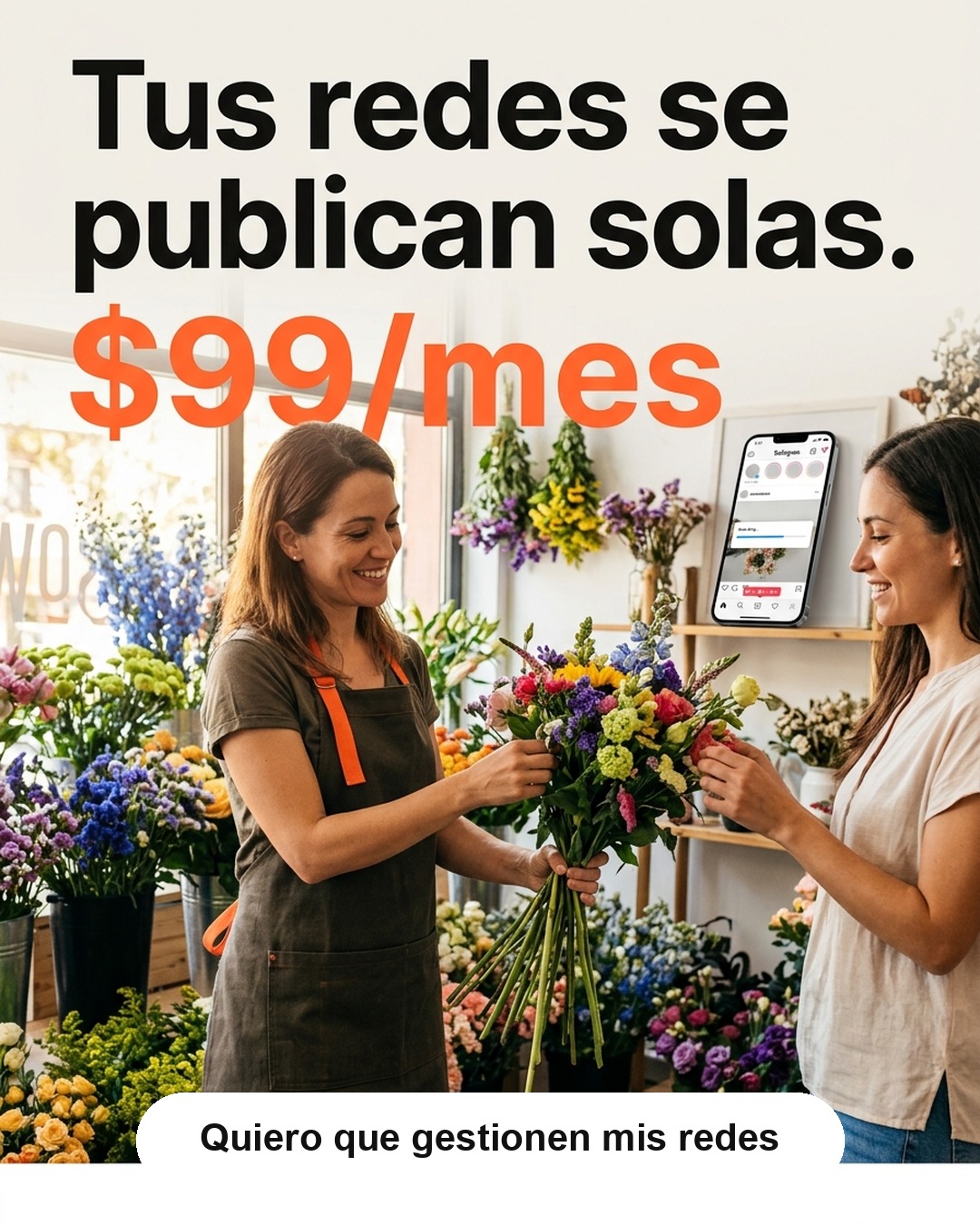 Anuncio oficial de Dania.ai para el sector Florería